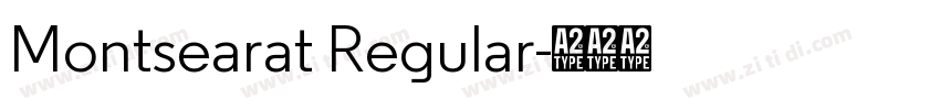 Montsearat Regular字体转换